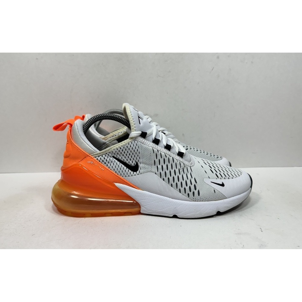 Nike Air Max 270 Women's Size 9 White Orange Shoes Sneakers AH6789-104